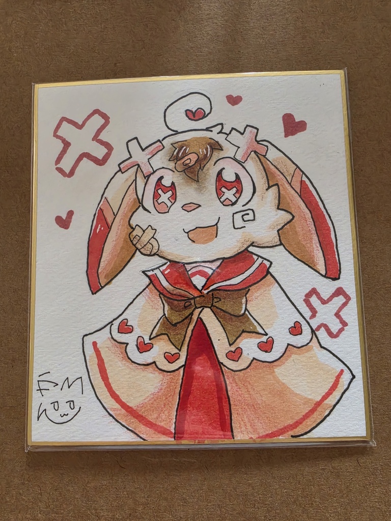 ミーティア 色紙 原画 直筆 イラスト 一点物