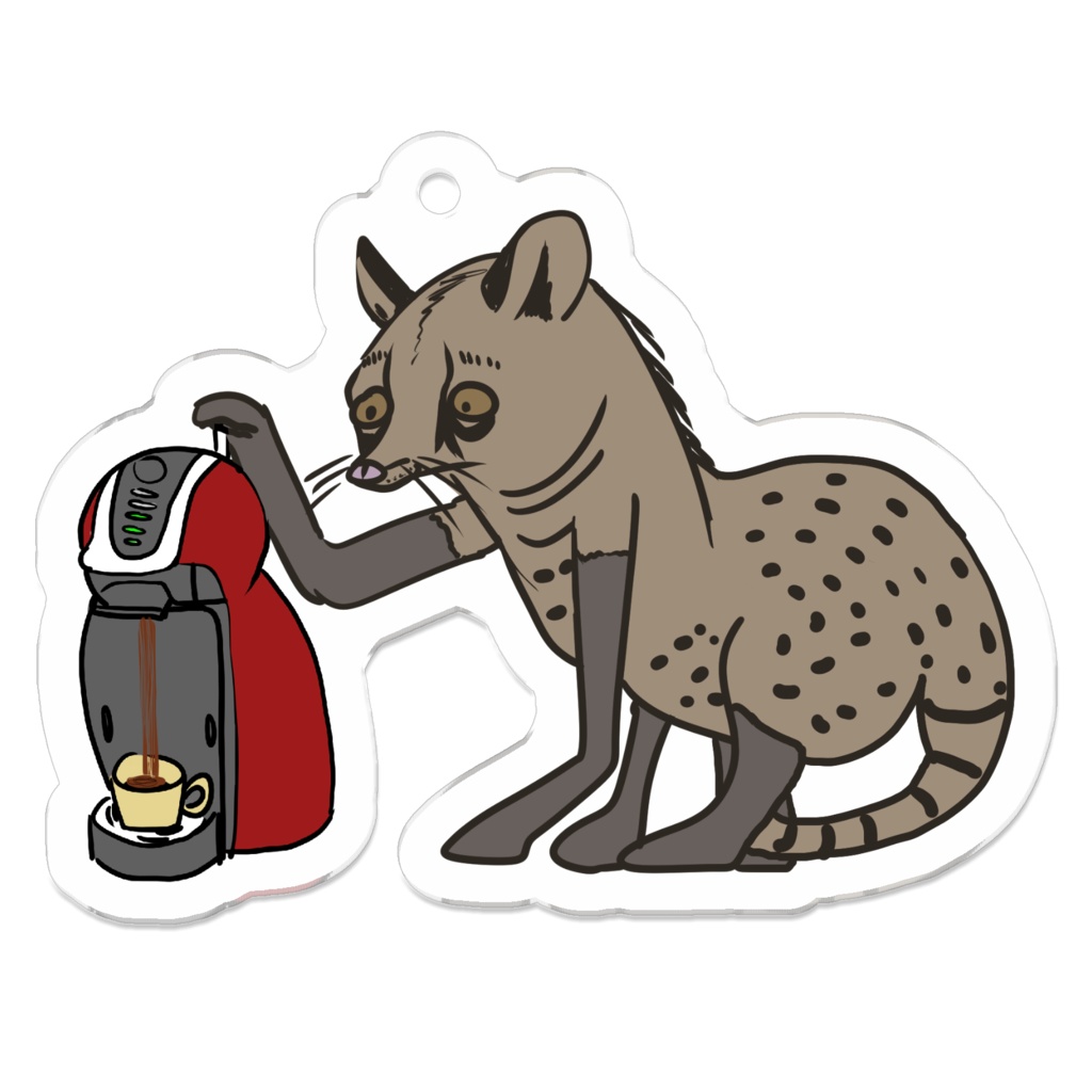 ジャコウネコキーホルダー