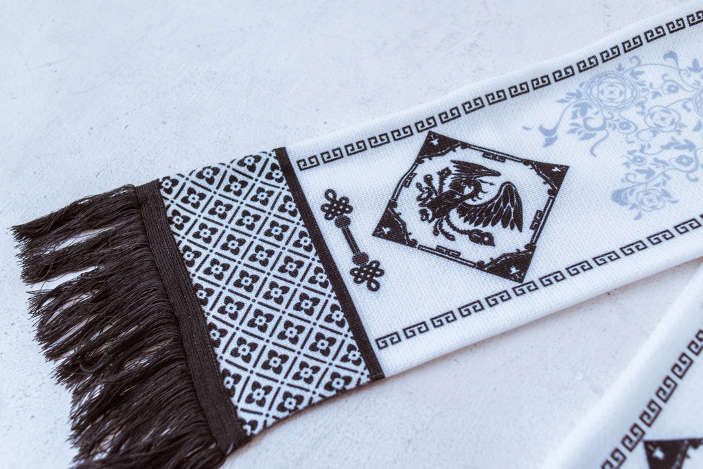 陰陽・四神獣 太古の守り マフラー Scarf of the 4 Mythological Creatures