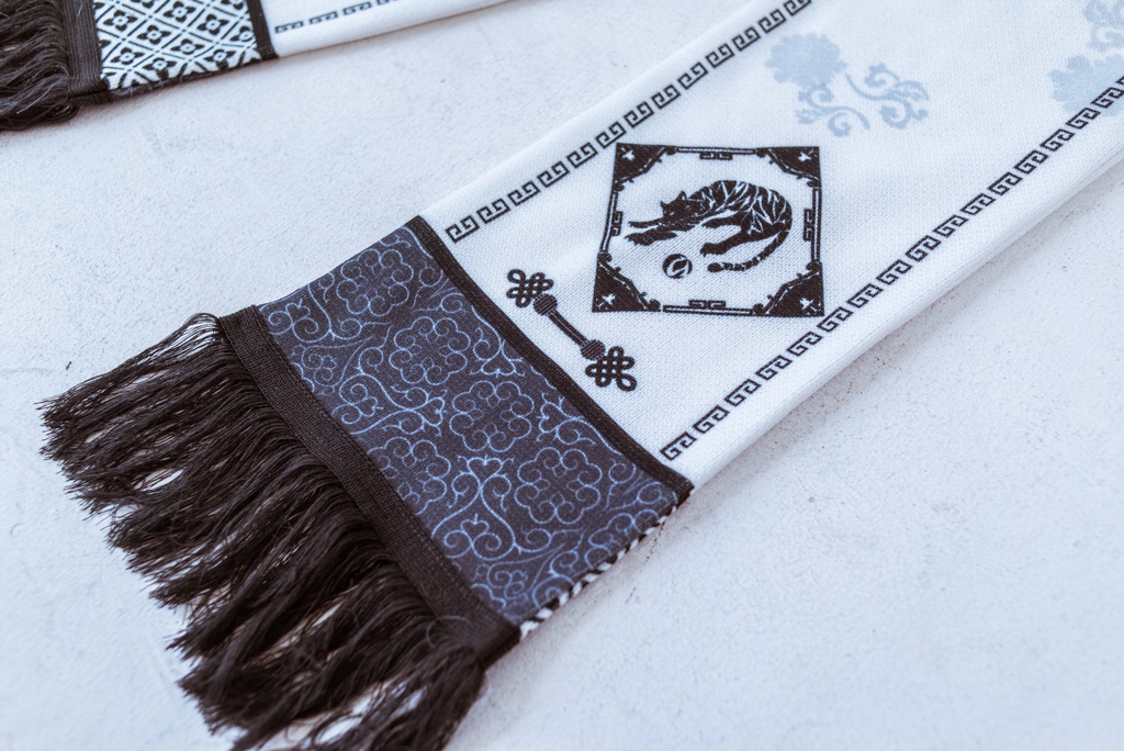 陰陽・四神獣 太古の守り マフラー Scarf of the 4 Mythological Creatures