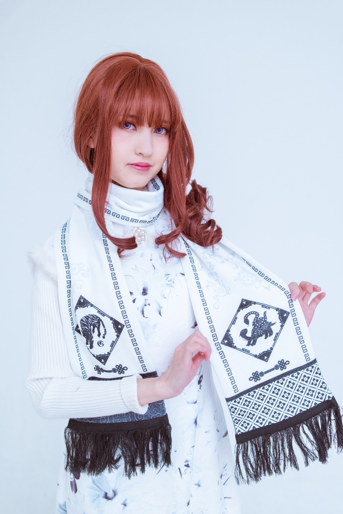 陰陽・四神獣 太古の守り マフラー Scarf of the 4 Mythological Creatures