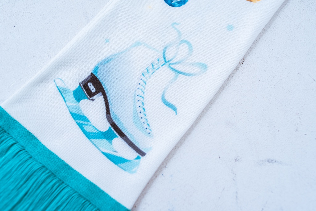 スケート・ジュエル・メモリーマフラー Jeweled Skates Scarf