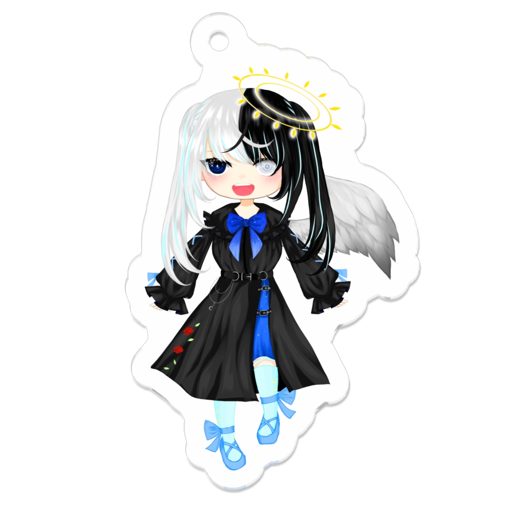 堕天使くろしろな_アクキー
