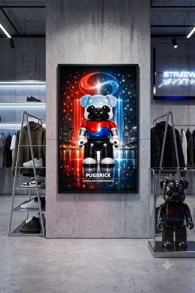 PUGBRICK® – KOREA Edition#003 by PIROTO【ダウンロードデータ販売】Digital Art Print