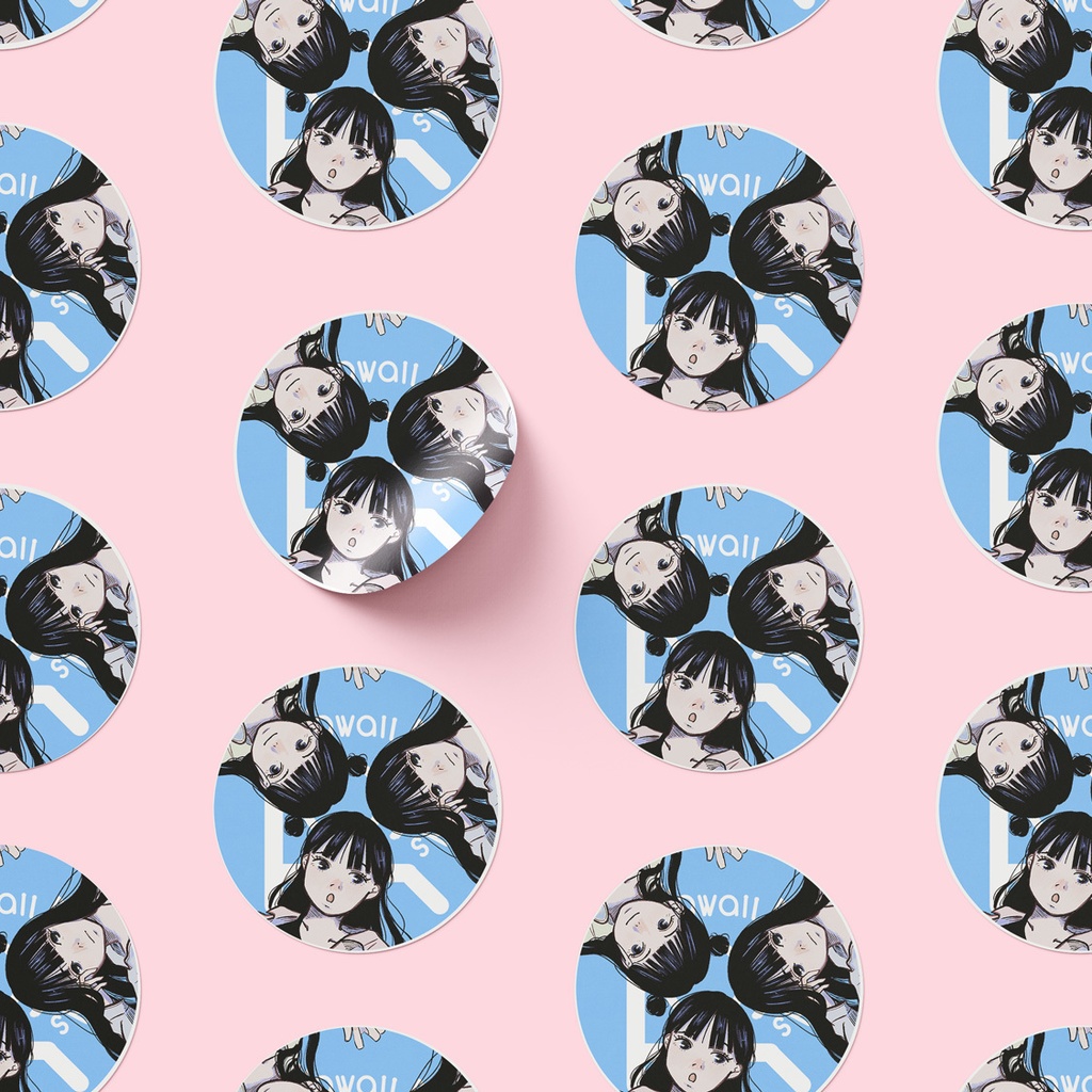 ステッカー「かわいいのケンカイ」