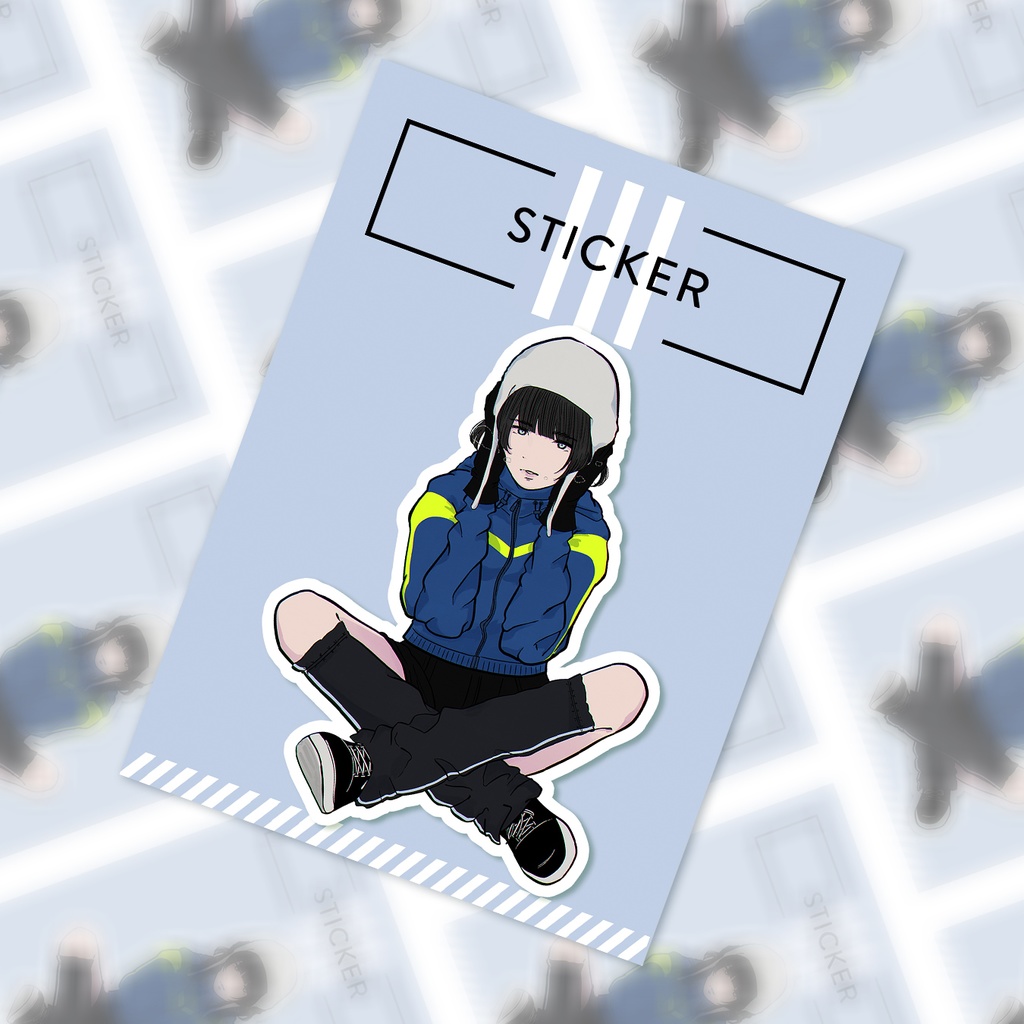 ステッカー「耳」
