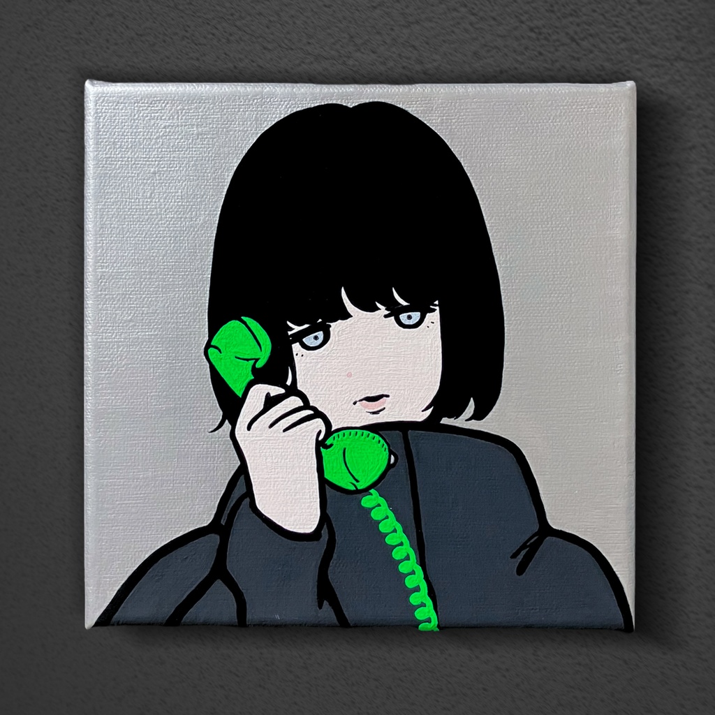 原画：〇〇○に　電話をかけてみた