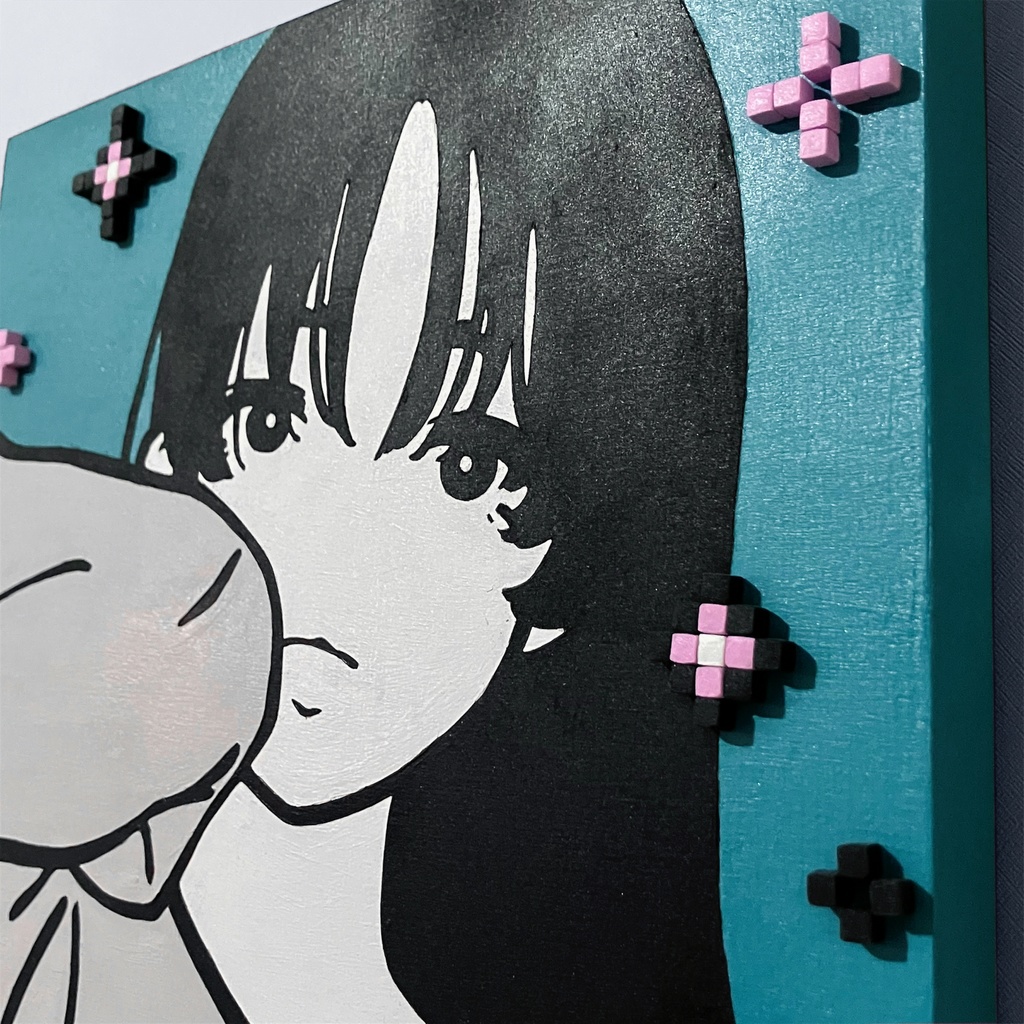 原画:Good night, melancholy. 涙で滲む青