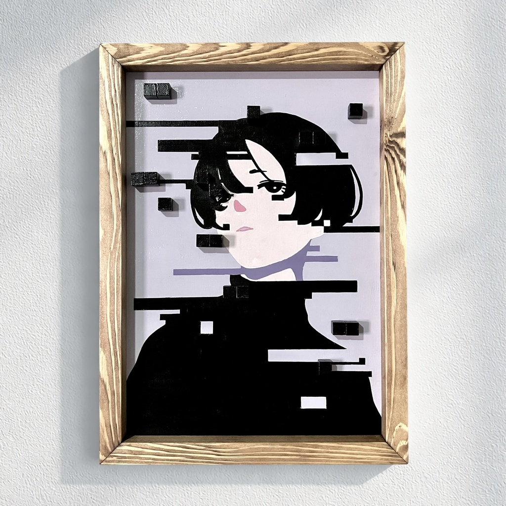 ステッカー「shadow girl」