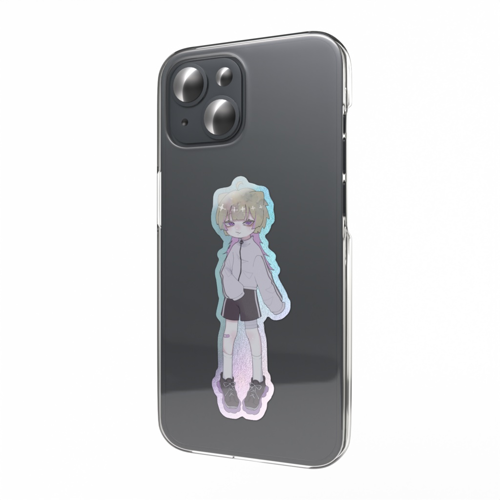 おんにゃのこ　オーロラステッカー