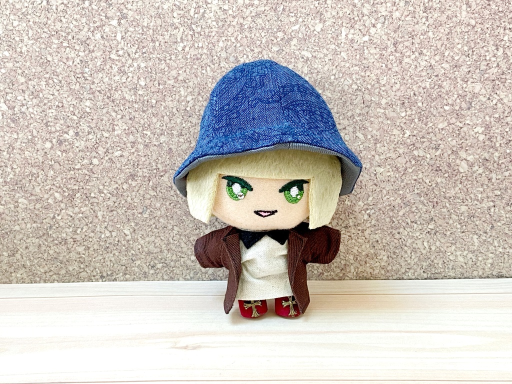 *ぬい用*チューリップハット-ネイビーペイズリー-*