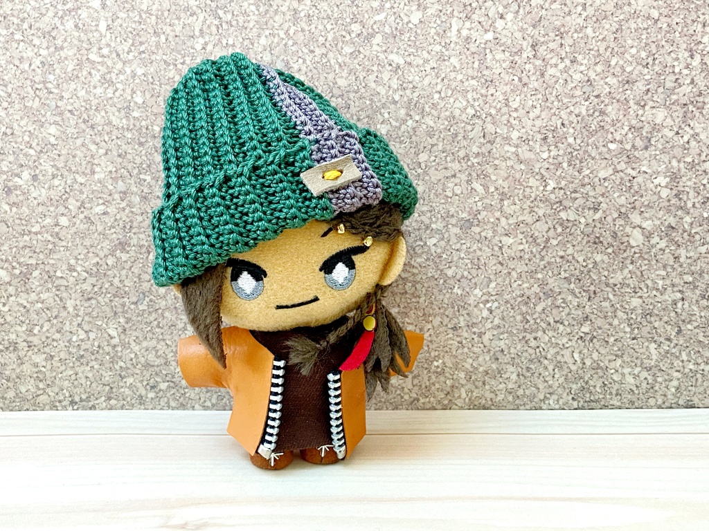 *ぬい用*ニット帽-お茶-*