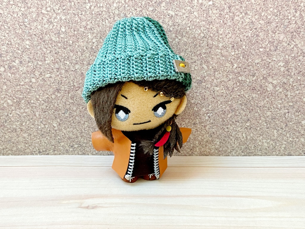 *ぬい用*ニット帽-お茶-*