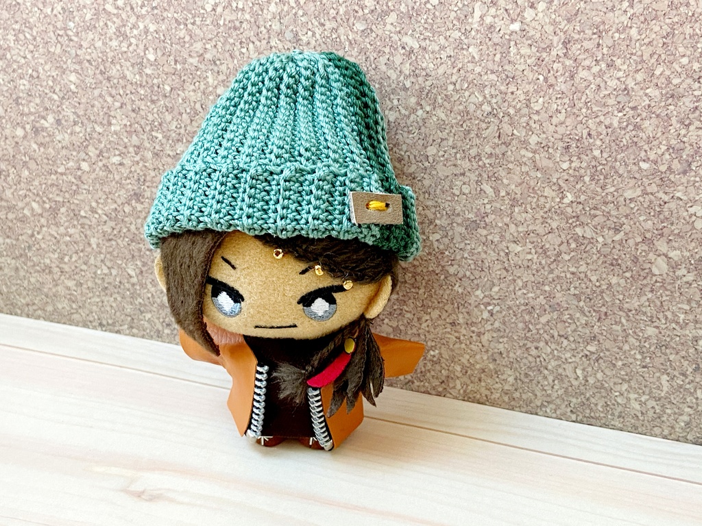 *ぬい用*ニット帽-お茶-*