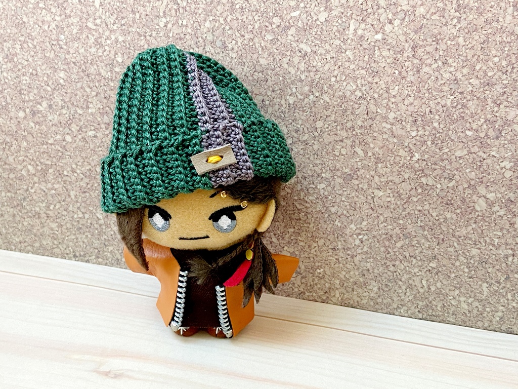 *ぬい用*ニット帽-お茶-*