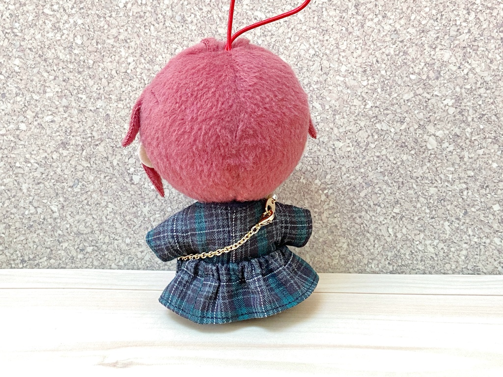 *ぬい用*チェック服セットアップ*