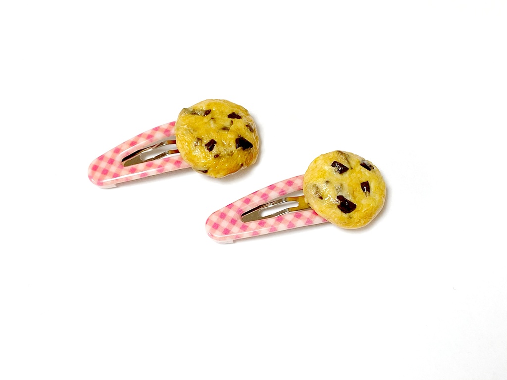 *ぬい用*チョコチップクッキーヘアピン(2本セット)*