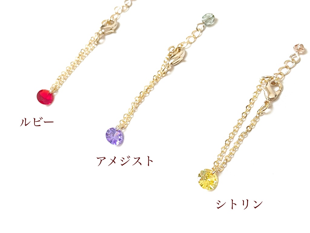 *ぬい用*キュービックジルコニアネックレス(round)*