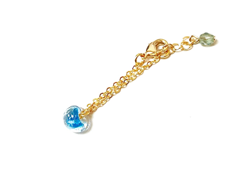 *ぬい用*ハンドメイドガラスビーズネックレス*