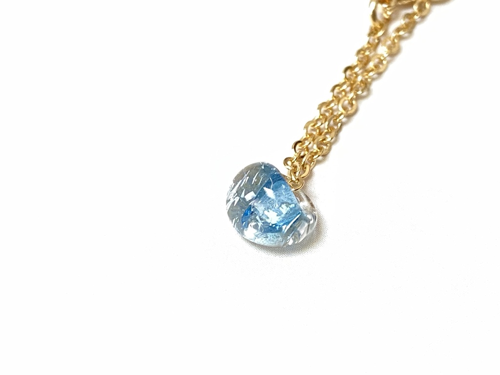 *ぬい用*ハンドメイドガラスビーズネックレス*