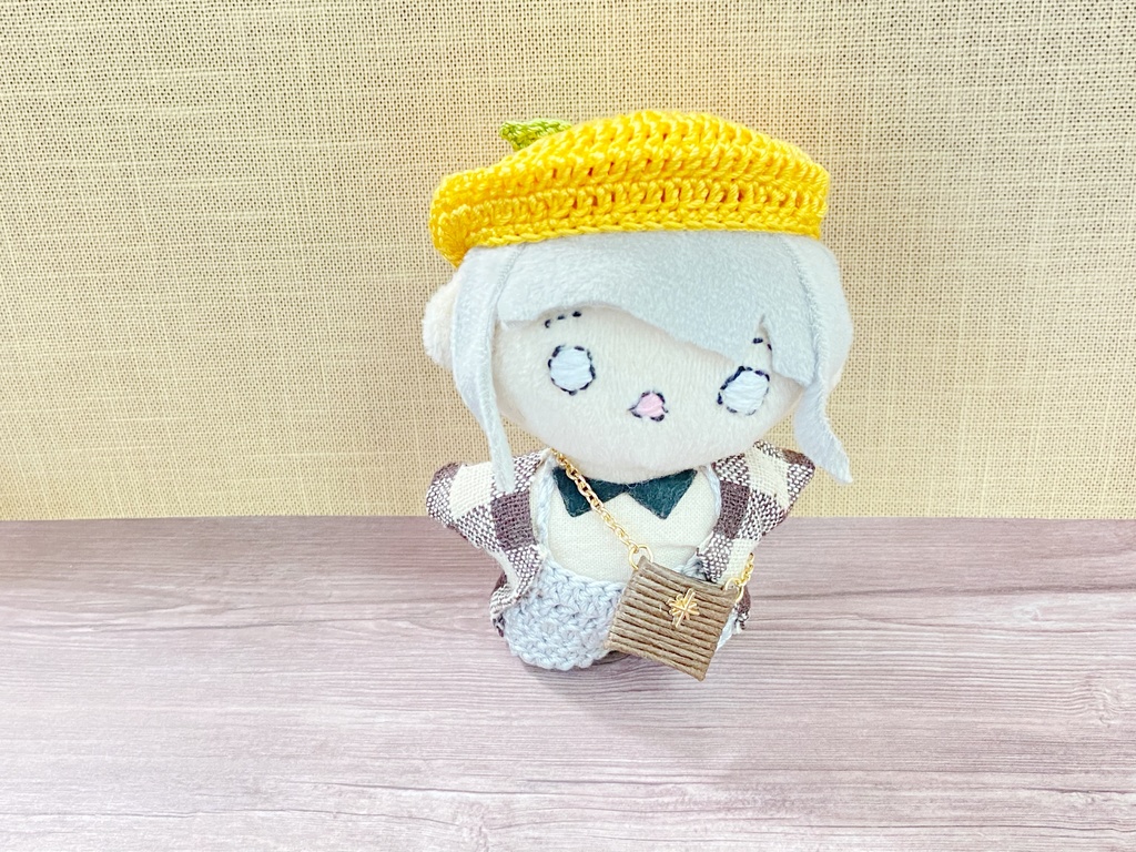 *ぬい用*みかんベレー帽*