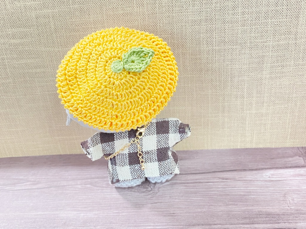 *ぬい用*みかんベレー帽*