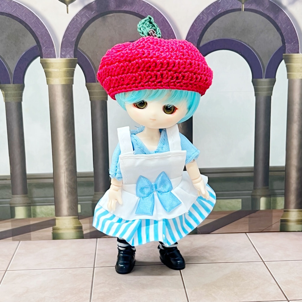 *ぬい/ドール用*りんごベレー帽*