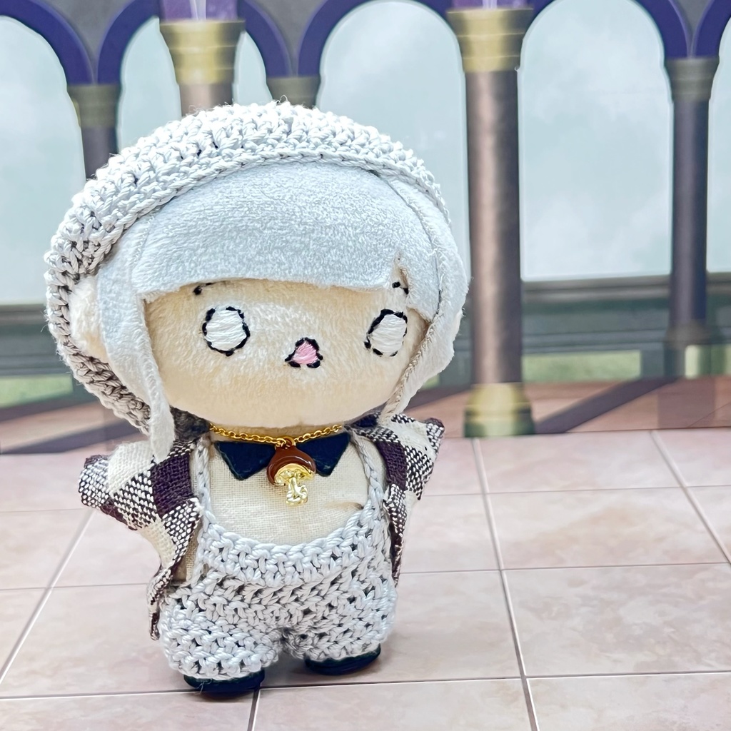 *ぬい/ドール用*しいたけネックレス*