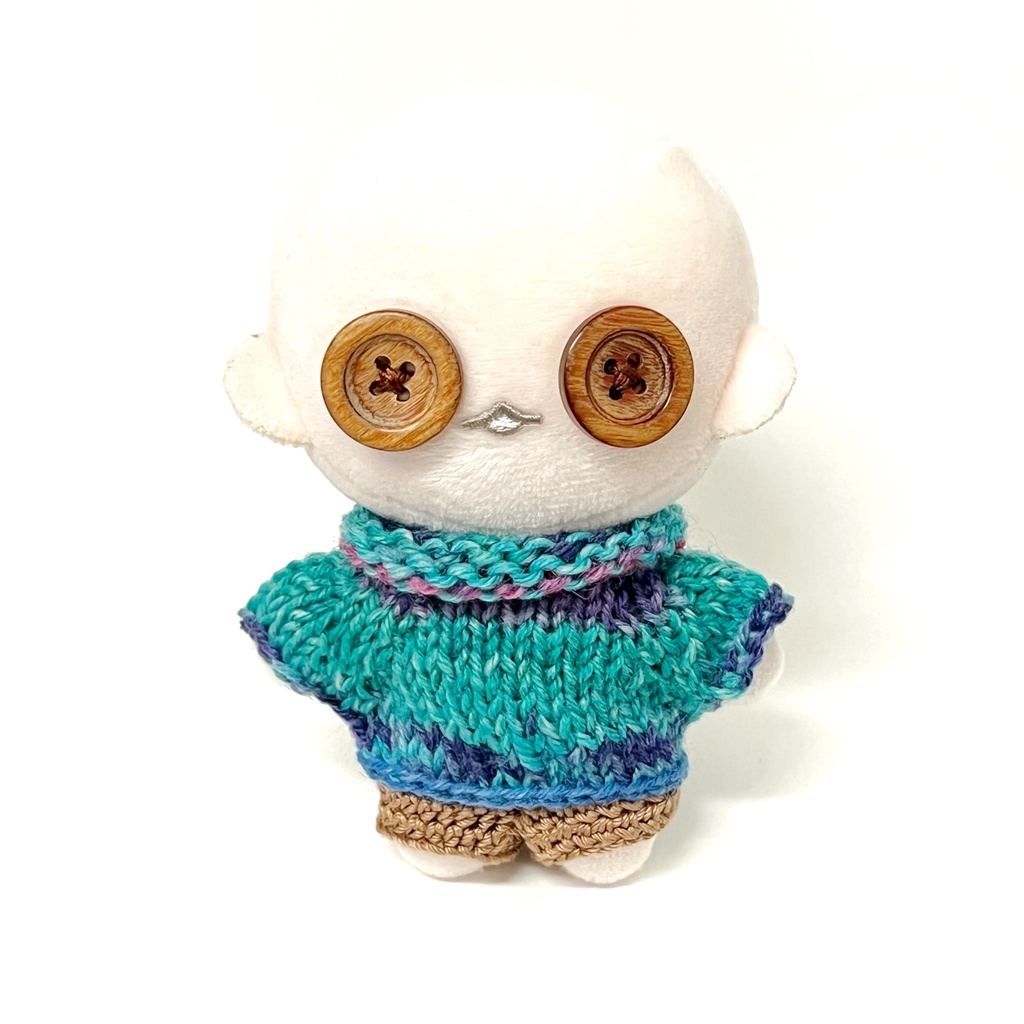 *ぬい用*セーター(ブルーグリーン)*