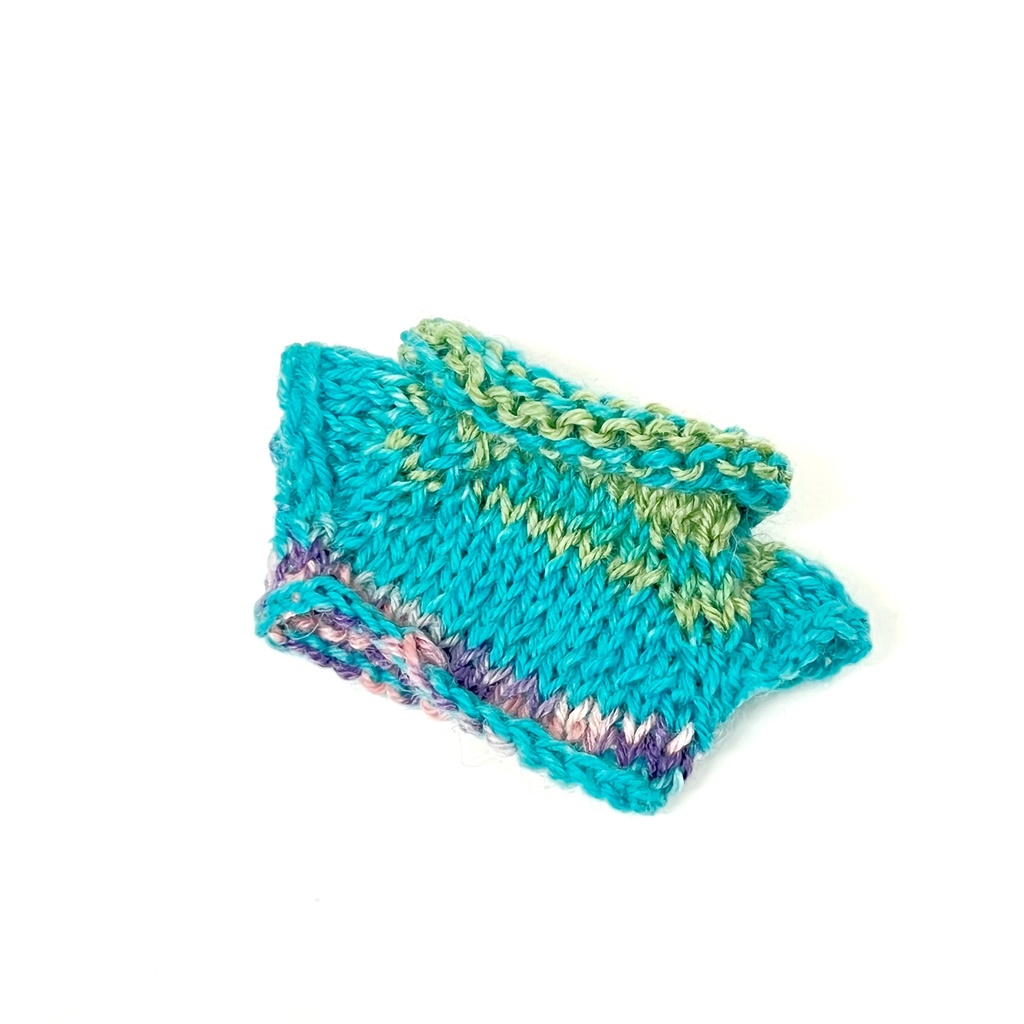 *ぬい用*セーター(ブルーグリーン:グリーンライン)*