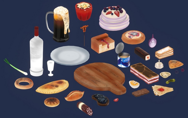 Delicious Food Pack (VTubers and VRChat) | 可愛い食べ物