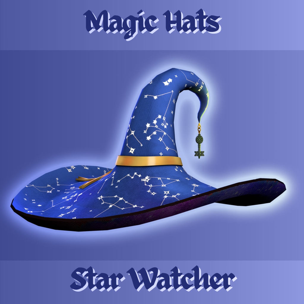 🧙♂️ Magic Wizard Hats Asset Pack | VRCHat | VTubing | Halloween Special 🌟マジックウィザードハットアセットパック| ハロウィンスペシャル 🧙♂️ 마법사 모자 애셋 팩: 할로윈 한정판
