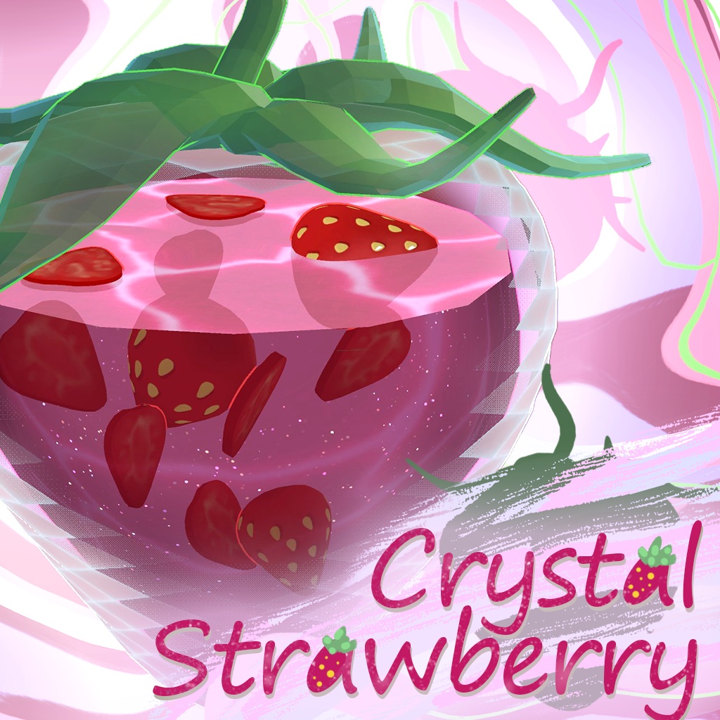 Crystal Strawberry for VTubers and VRChat | Props