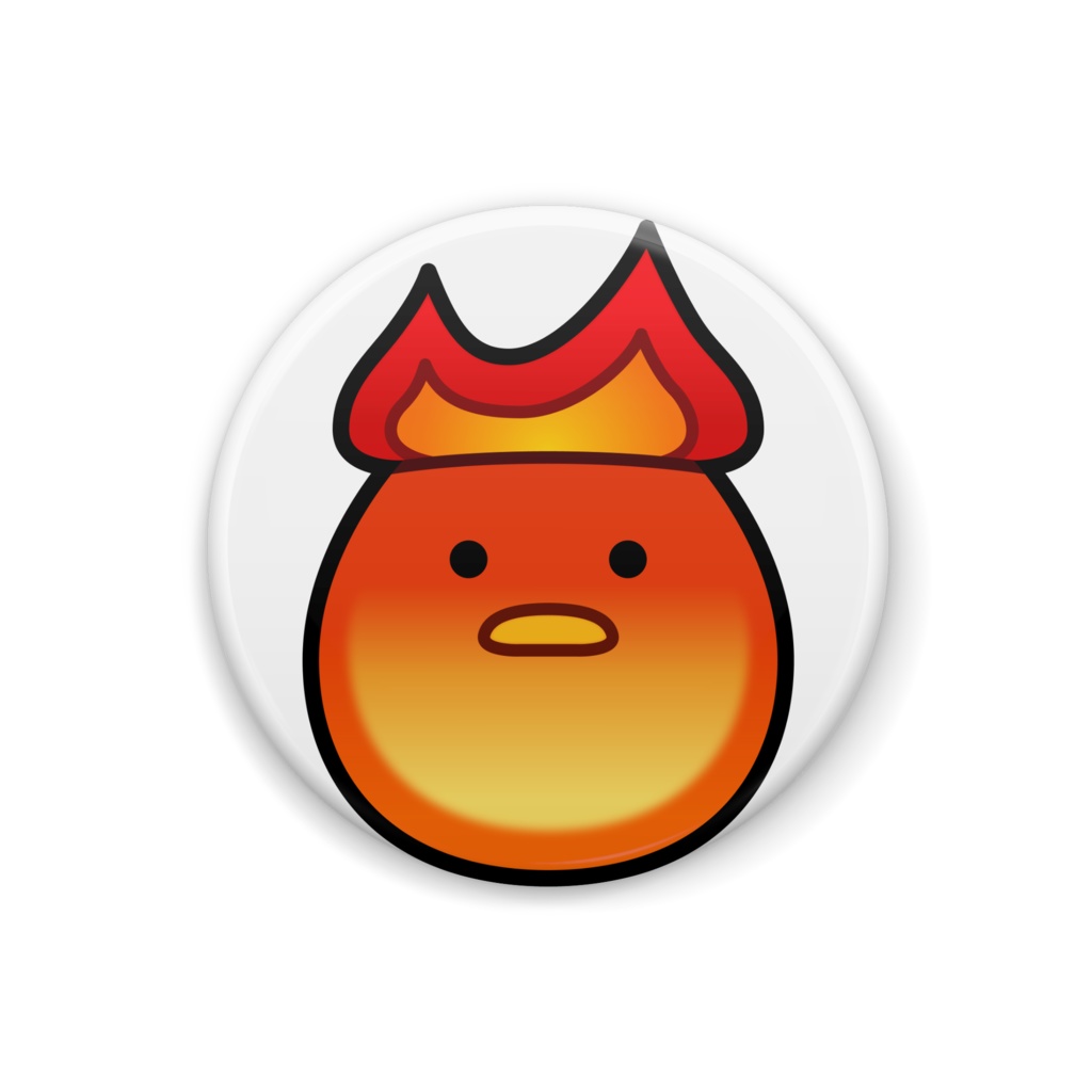 【販売終了→リメイクされました】火ヨコ缶バッジ 32mm