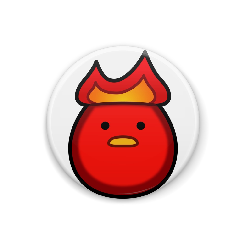 【販売終了→リメイクされました】火ヨコ缶バッジ 32mm