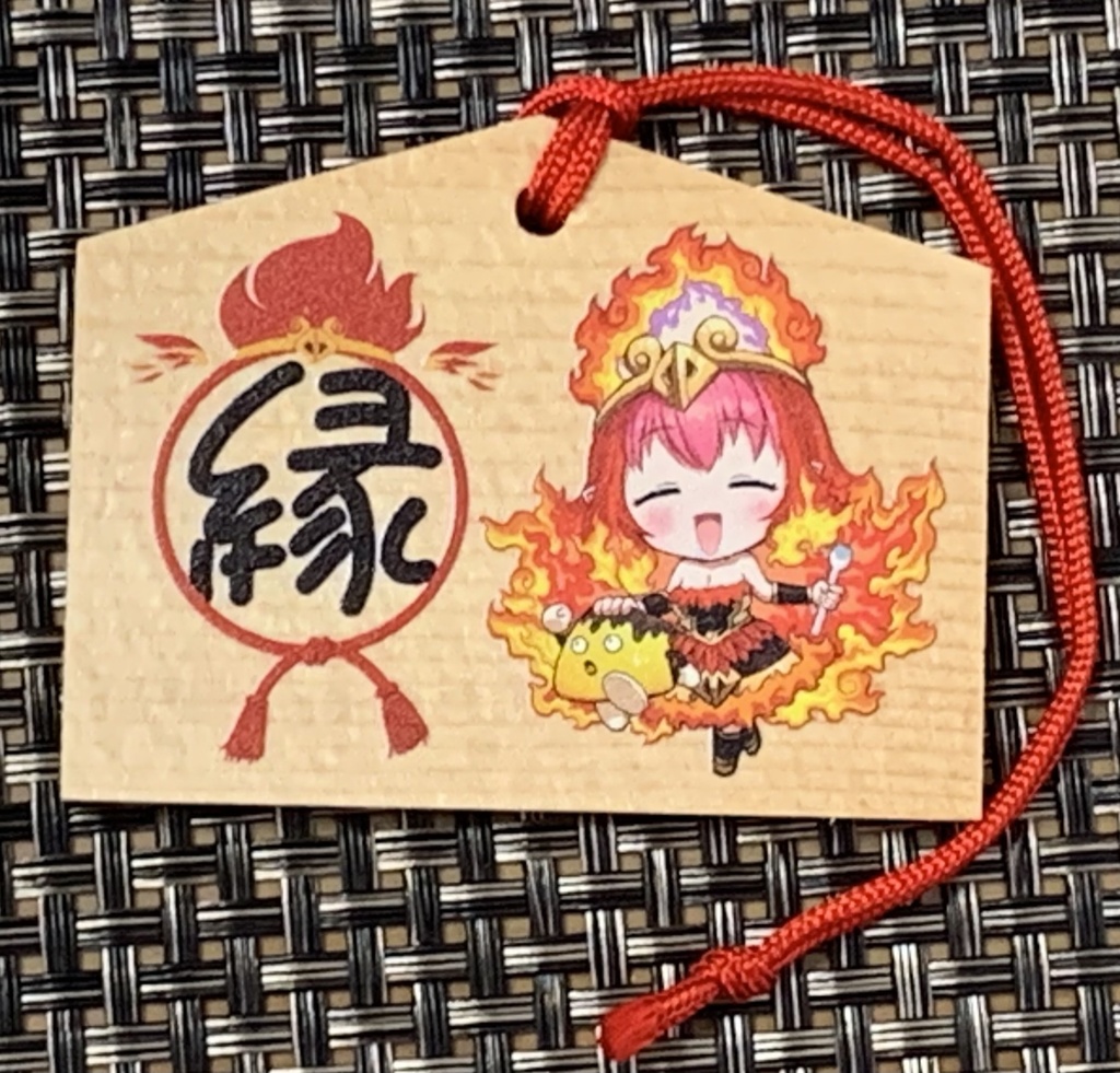 【販売終了】2022年朱雀ちゃんのミニ絵馬〜縁結び！〜