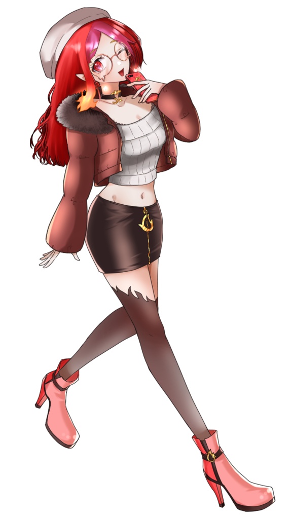 【個数限定】朱雀ナナミ冬衣装アクリルフィギュア　雪の結晶の台座