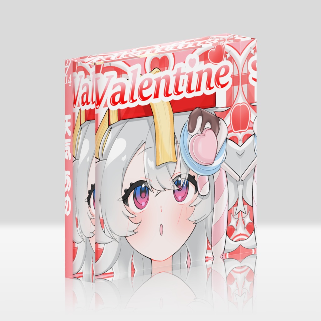 2026バレンタイン　天気あめ　CDジャケット風アクリルブロック