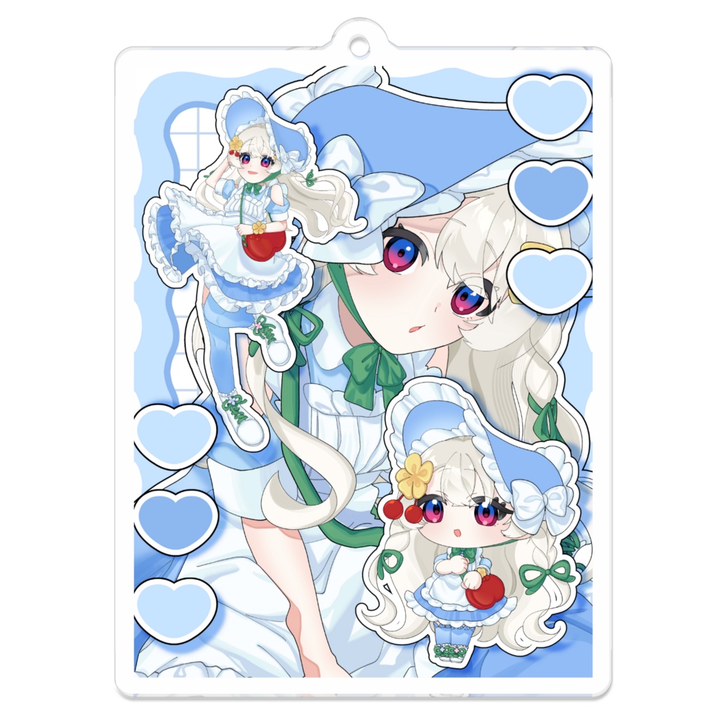 ソーダフロート　天気あめ　アクリルキーホルダー
