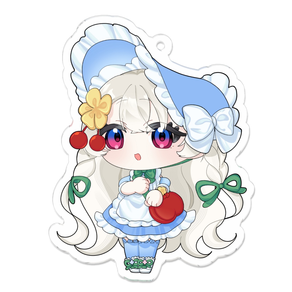 ソーダフロート　天気あめ　ちびキャラアクリルキーホルダー