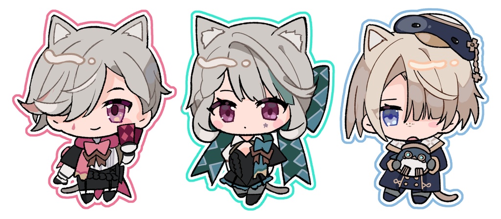 リネリネミネねこアクキー
