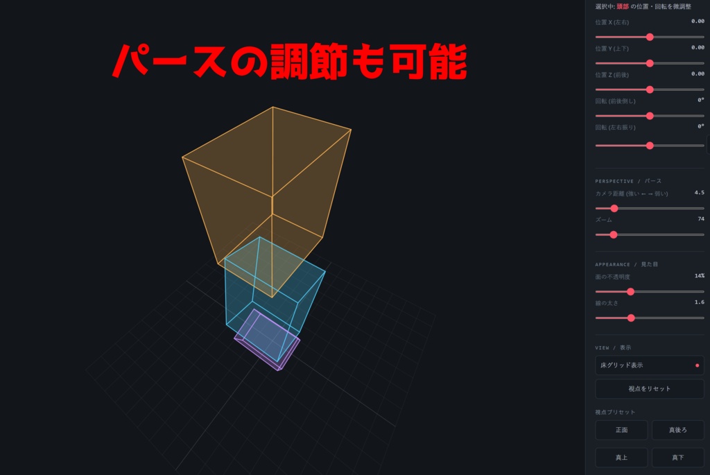 ボックス人体3Dシミュレーター