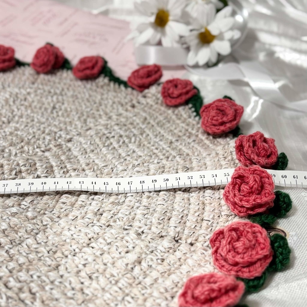 バラの花束ブランケット