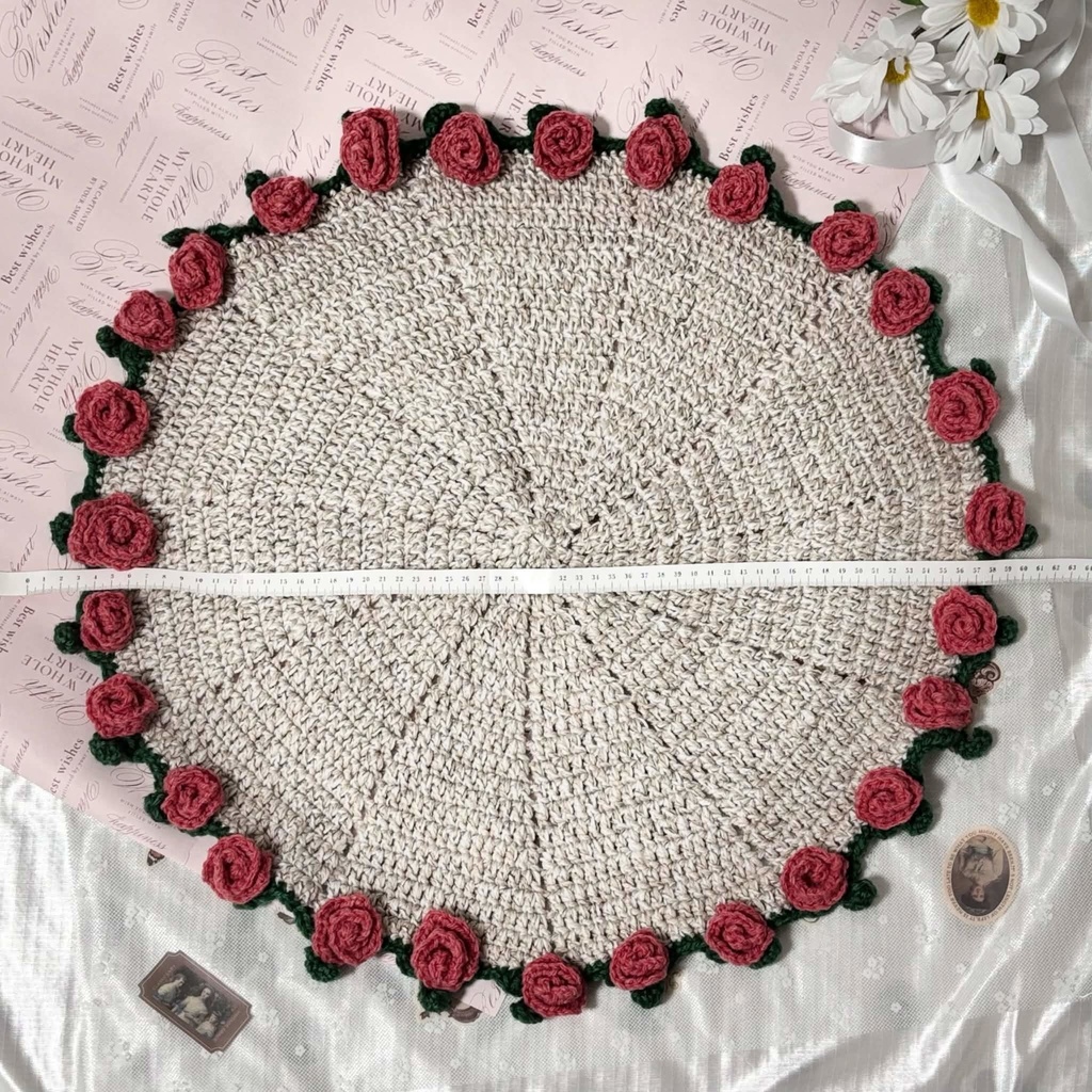 バラの花束ブランケット