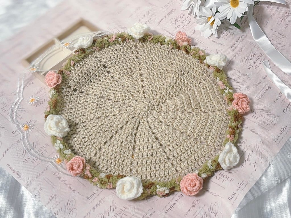 花束ブランケット(ドイリー)