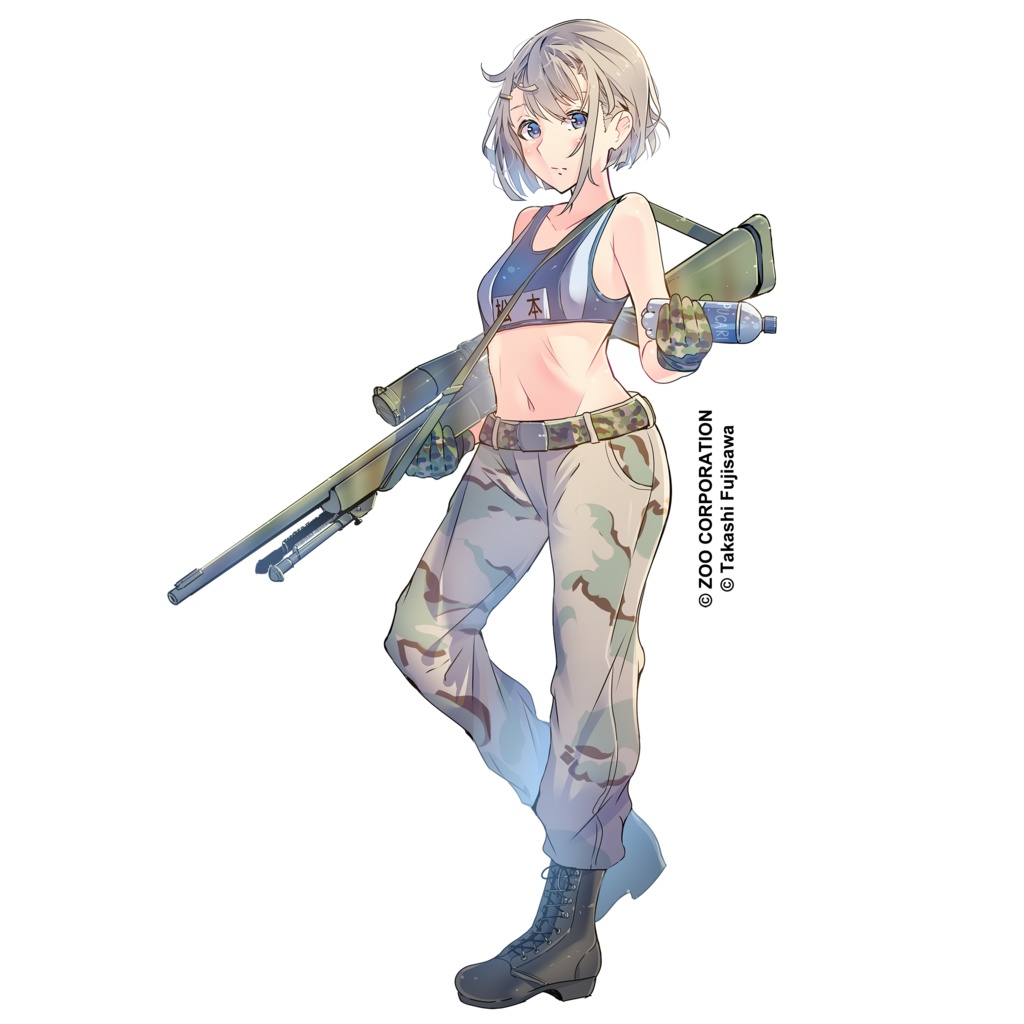 『りっく☆じあ~す』松本 亜衣璃 (迷彩ビキニVer) アクリルキーホルダー