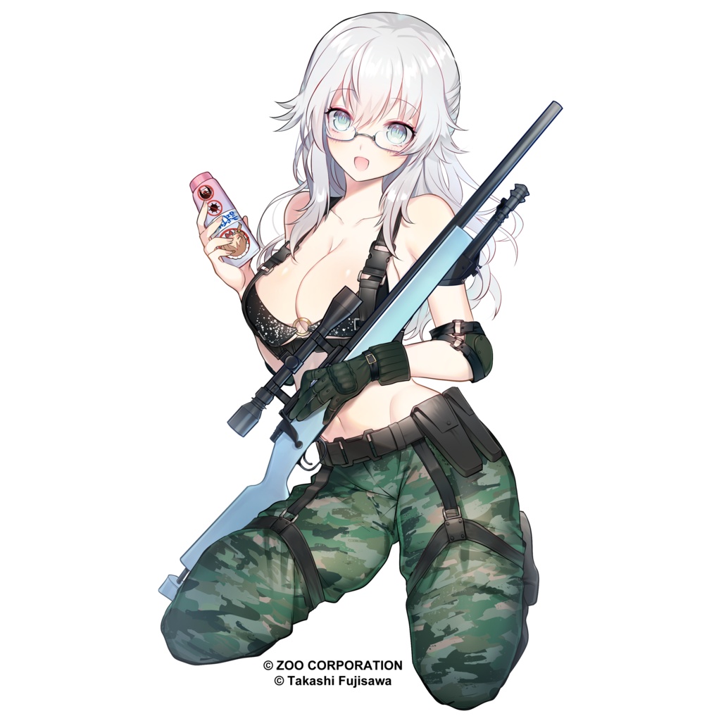 『りっく☆じあ~す』高遊原 晴子 (迷彩ビキニVer) アクリルキーホルダー