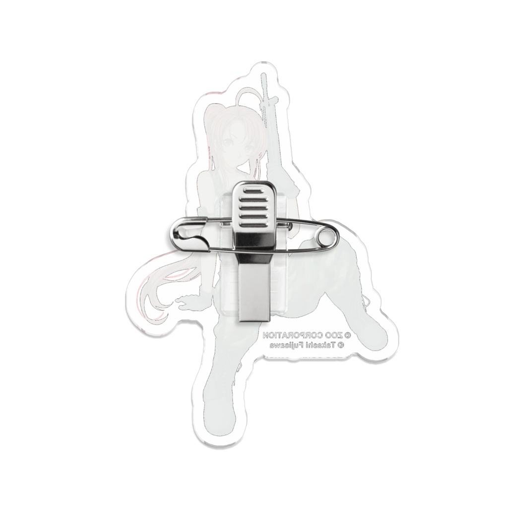 『りっく☆じあ~す』北富士 彩恵 (迷彩ビキニVer) アクリルバッジ