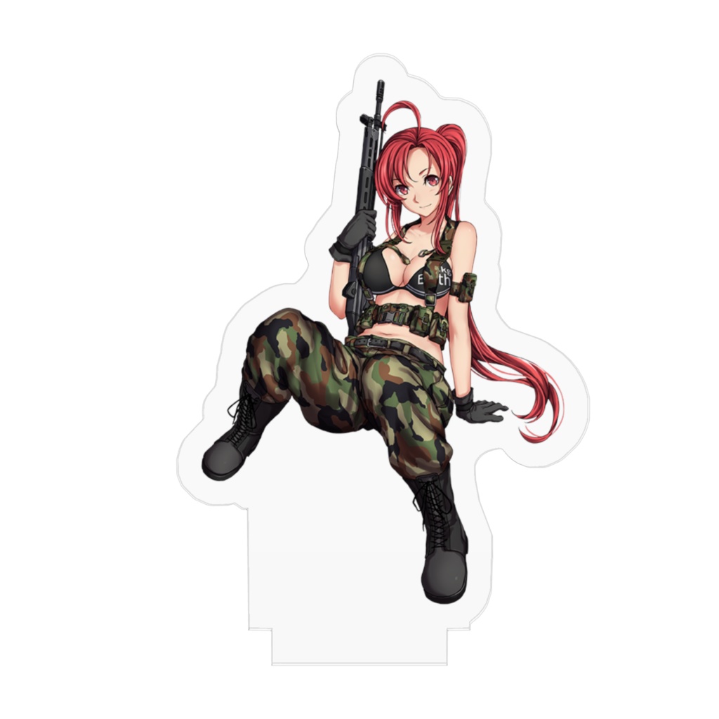 『りっく☆じあ~す』北富士 彩恵 (迷彩ビキニVer) アクリルフィギュア