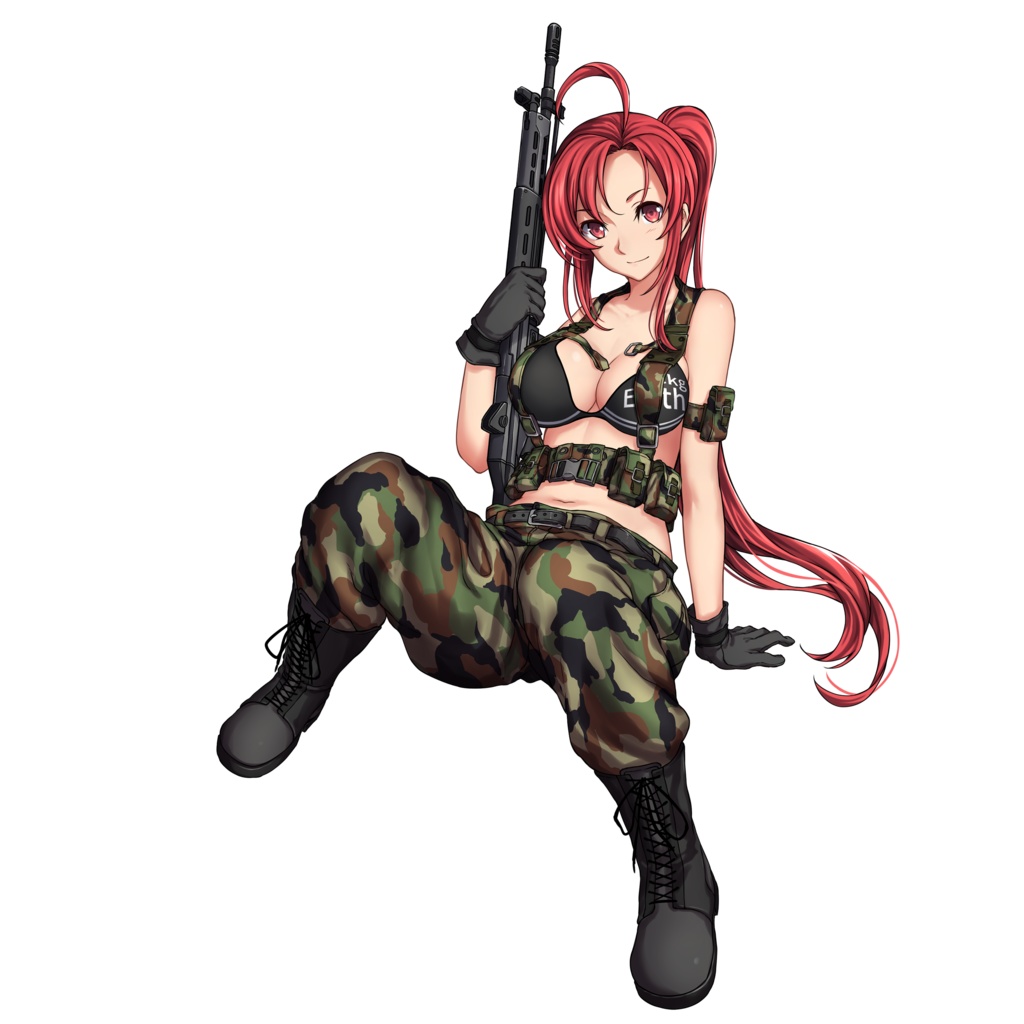 『りっく☆じあ~す』北富士 彩恵 (迷彩ビキニVer) アクリルフィギュア